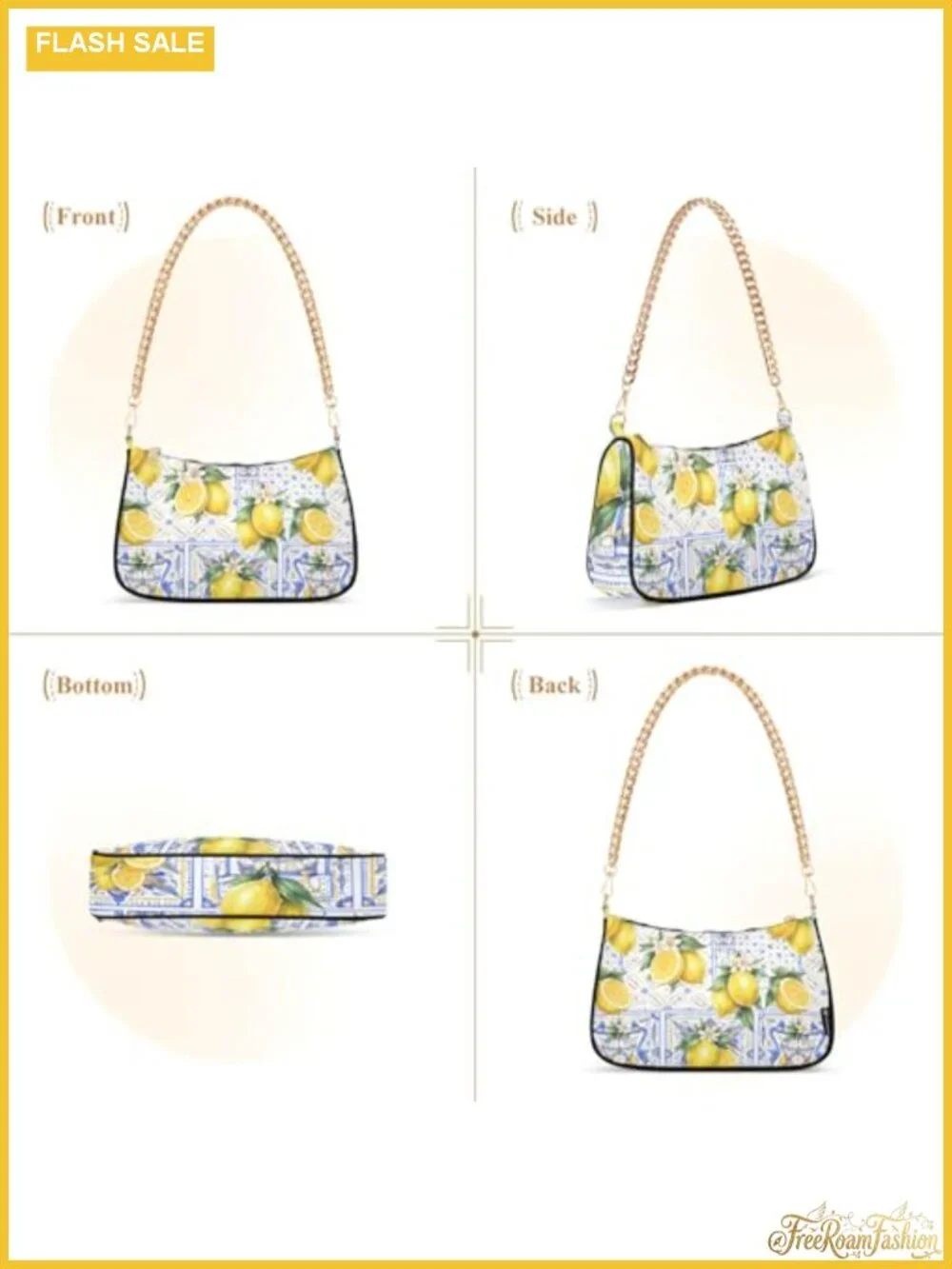 Women's Hobo Shoulder Bag Tote with Zipper Clasp Handbag